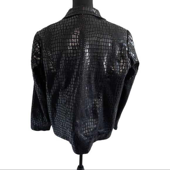 Selene Sport Women's Jacket Blazer Snake Print Size 14 - Picture 2 of 4
